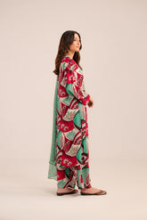3 Piece Printed Viscose Linen Printed (CP0228)